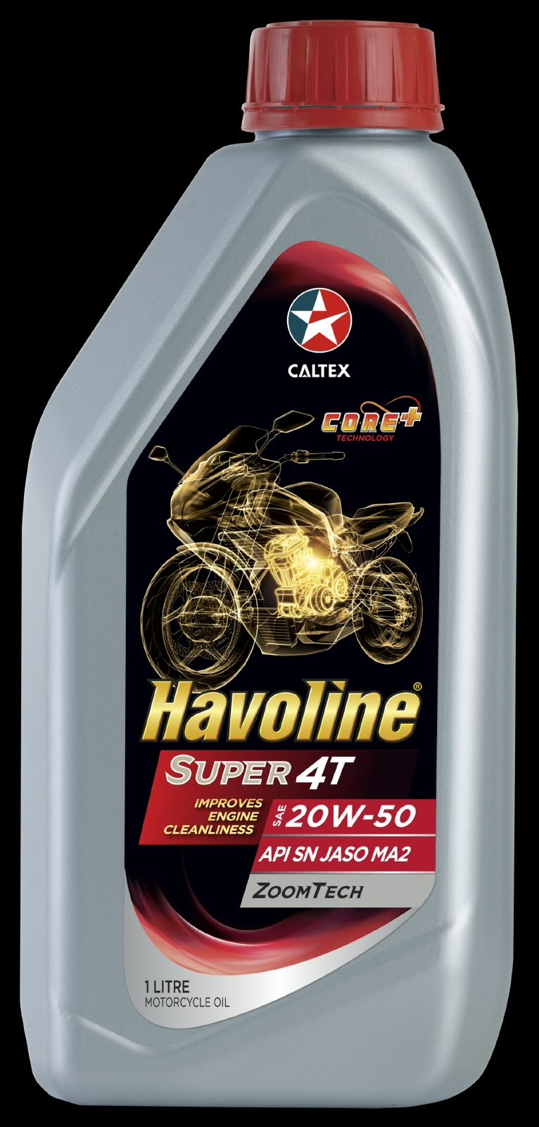 Havoline Super 4T SAE 20W-50 Motorcycle Engine Oil (1L)